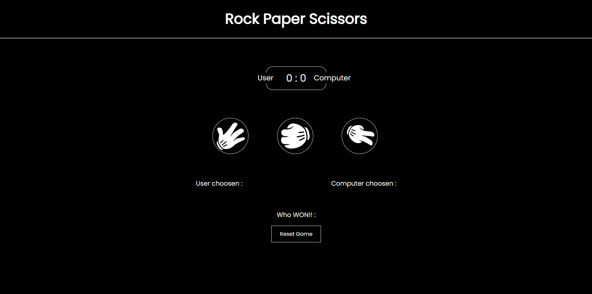 Rock Paper Scissors