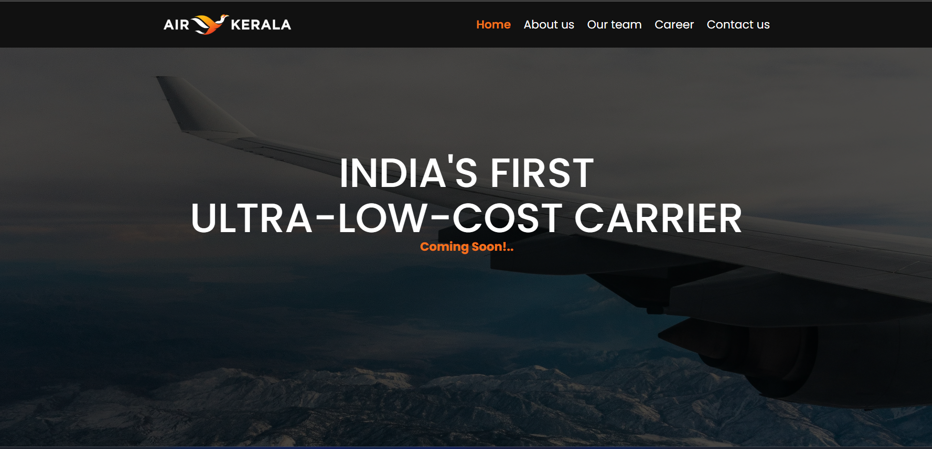 Air kerala website preview